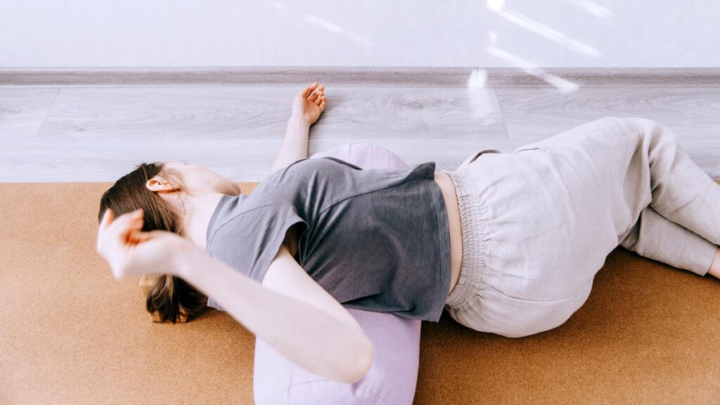 Reclined Twist Yoga Pose