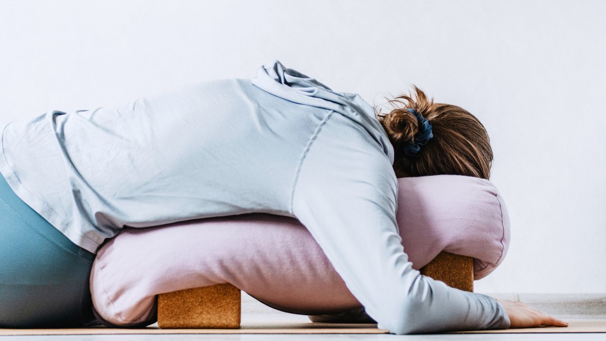 Restorative yoga poses for relaxation