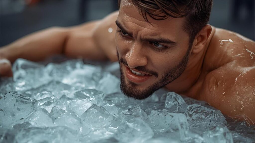 Safety for ice bath and ice amount