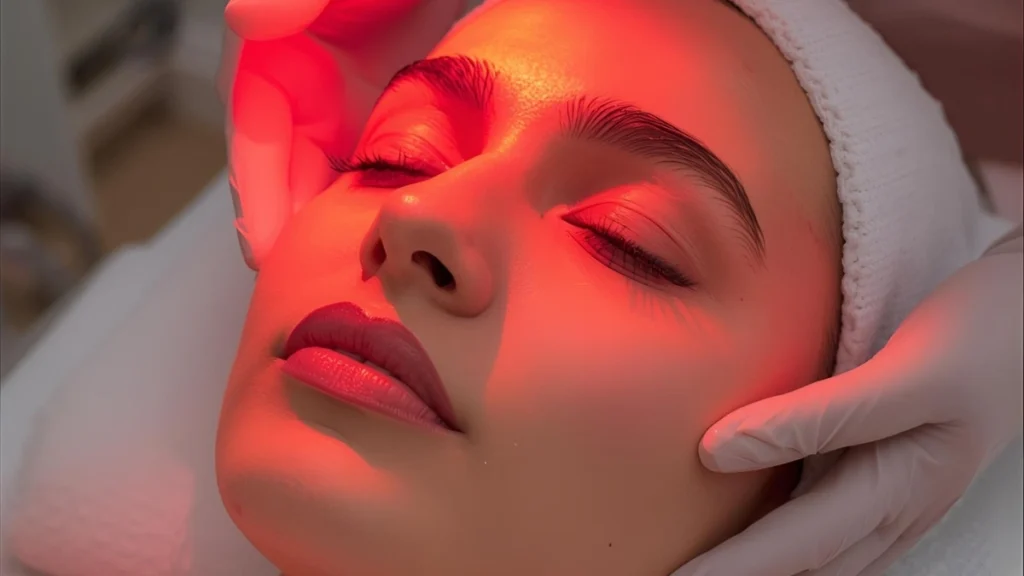 How long to use red light therapy on your face