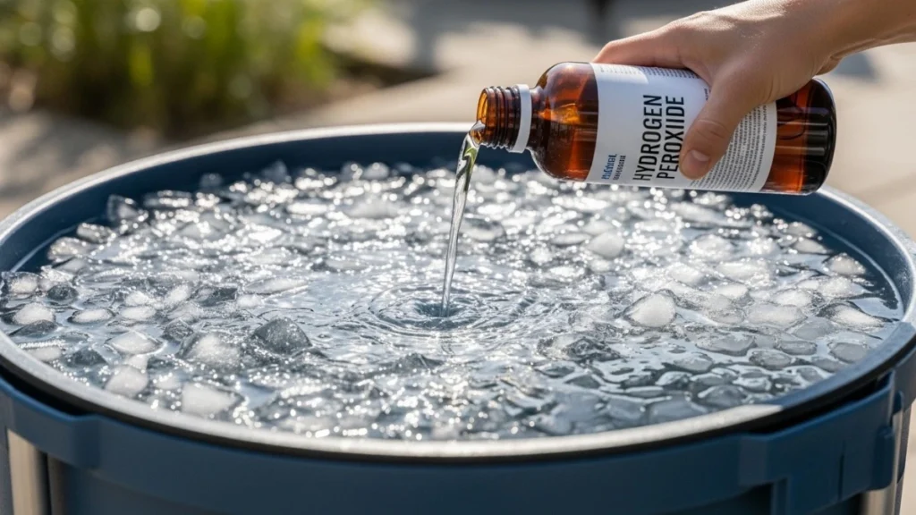 How To Add Hydrogen Peroxide To An Ice Bath