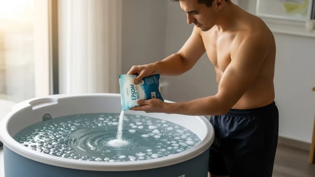 Can you put Epsom salt in an ice bath