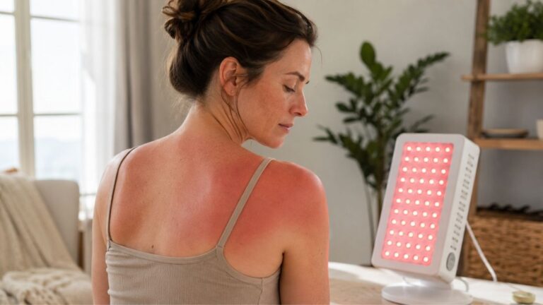 does red light therapy help sunburn